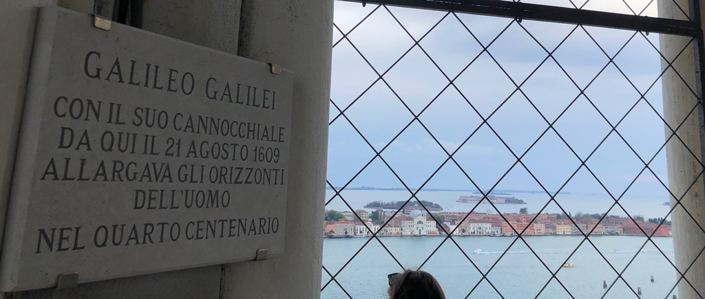 Plate in memory of Galileo at San Marco’s square in Venice