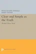 Clear and simple as the truth cover